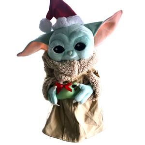 Star Wars Christmas 19 inch Grogu The‎ Child with Santa Hat and Frog Greeter
